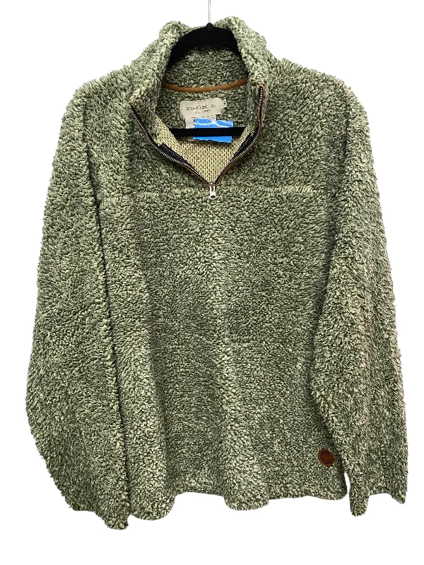 Men's fashion-forward bomber jacket-Jacket Faux Fur & Sherpa By Clothes Mentor In Green, Size: S