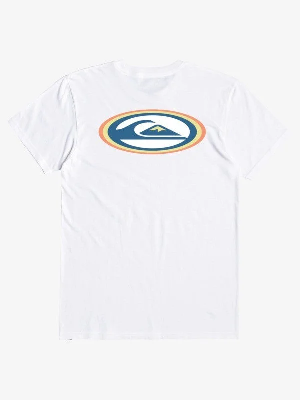 Men's embroidered t-shirt-Quiksilver Men's T-Shirts Short Sleeve