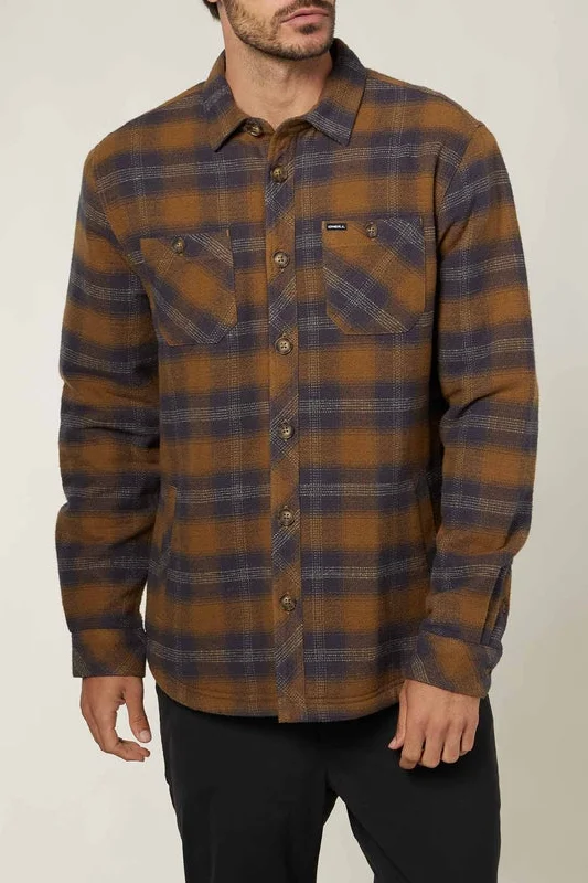 Men's gym performance office wear shirt-Redmond Sherpa Flannel