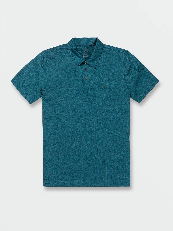 Men's adventure-ready dress shirt-Hazard Pro Polo Short Sleeve Shirt - Ocean Teal