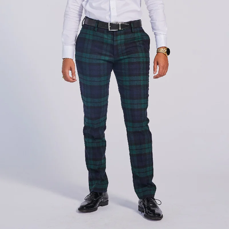 Men's gym-ready office pants-Blackwatch Dress Pants