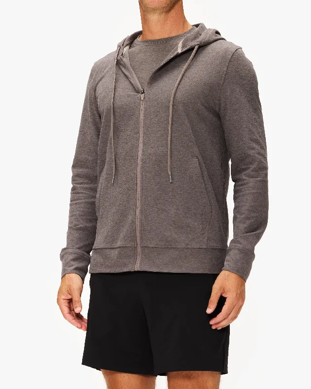 Men's antibacterial streetwear hoodie-Beyond Yoga Freefit Zip Hoodie