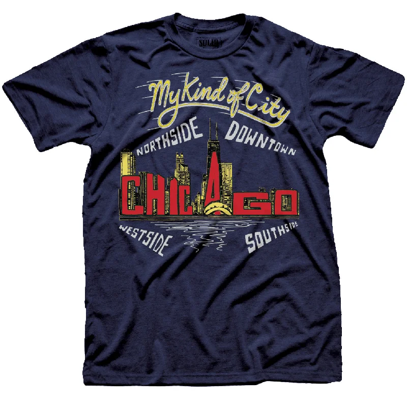 Men's hypoallergenic t-shirt-My Kind Of Town Chicago T-Shirt