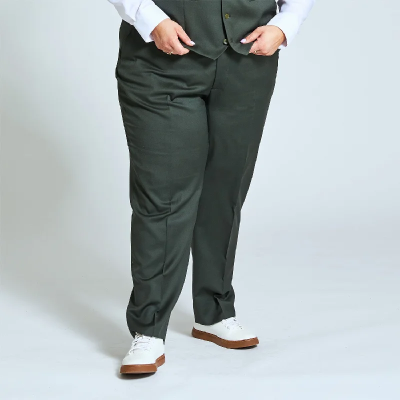 Men's wrinkle-resistant travel wear pants-The Georgie Olive Dress Pants