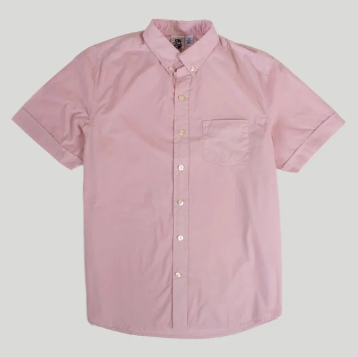 Men's high-stretch travel wear shirt-Kennington Short Sleeve Men's Woven Shirts Solid Dyed