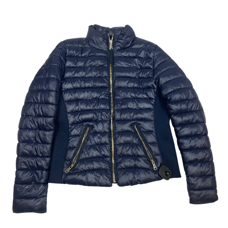 Men's organic anorak-Jacket Puffer & Quilted By Love Tree In Navy, Size: S