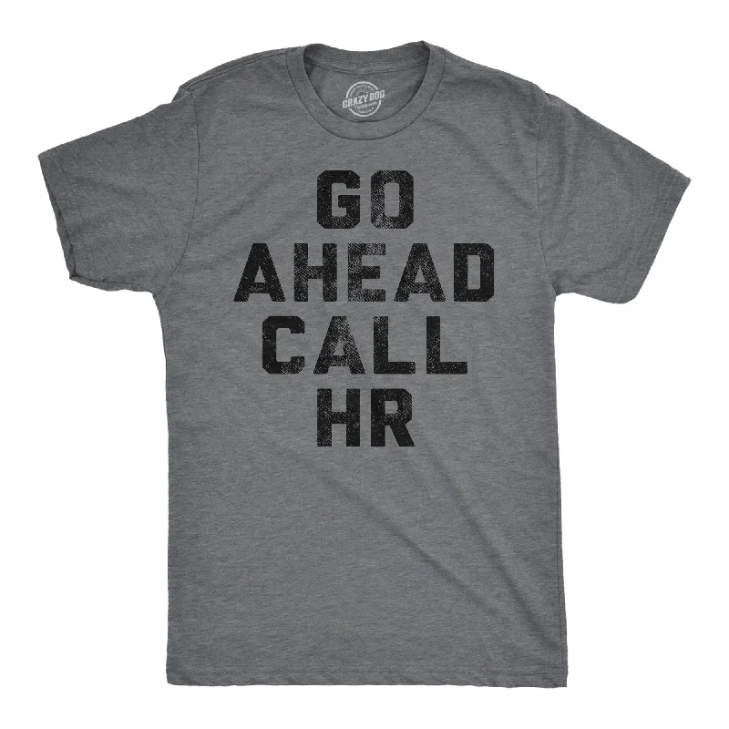 Men's nature-inspired t-shirt-Go Ahead Call HR Men's T Shirt