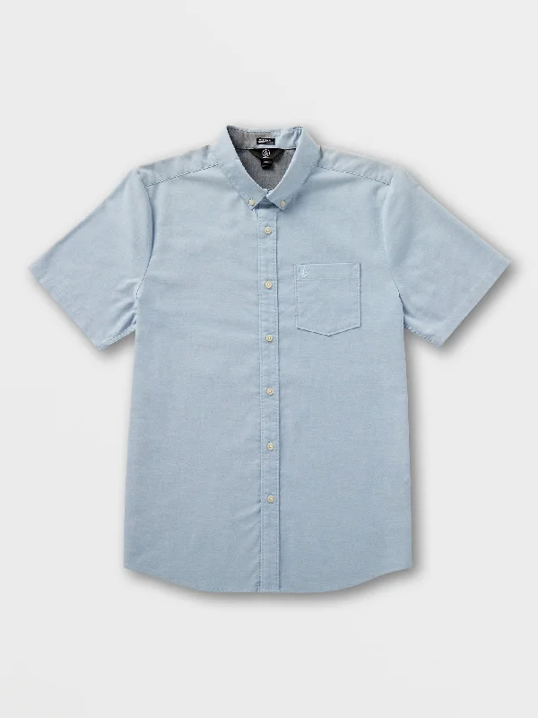 Men's adaptable casual shirt-Everett Oxford Short Sleeve Shirt - Wrecked Indigo