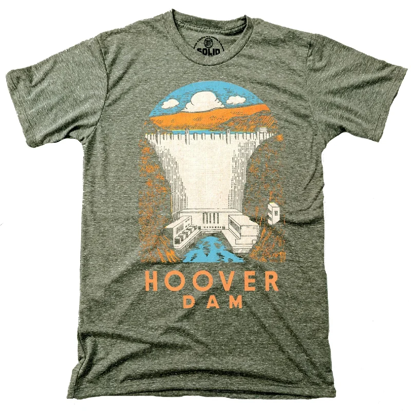 Men's brushed cotton t-shirt-Hoover Dam T-Shirt