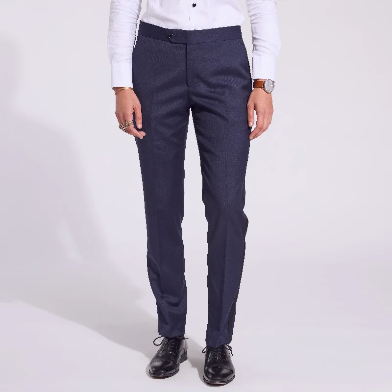 Men's versatile workwear pants-The Kirrin Midnight Tuxedo Pants