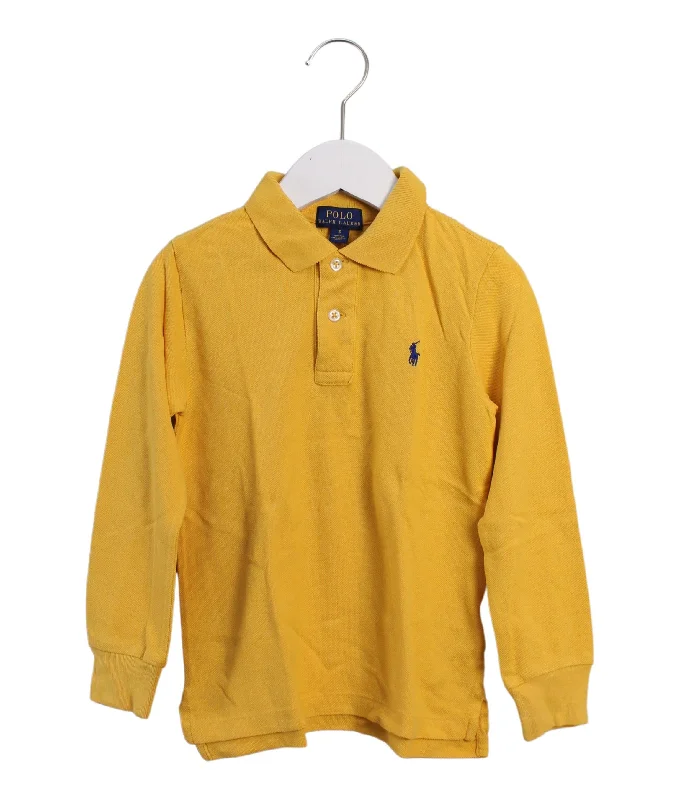 Men's functional dress polo shirt-Polo Ralph Lauren Long Sleeve Polo 5T