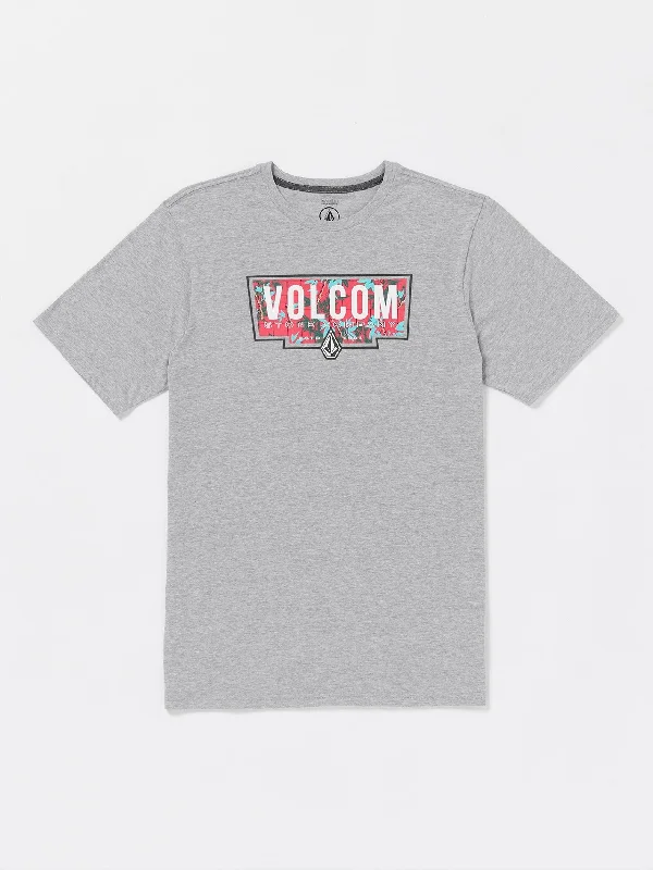 Men's fitted athletic t-shirt-Fill Up Short Sleeve Tee - Heather Grey