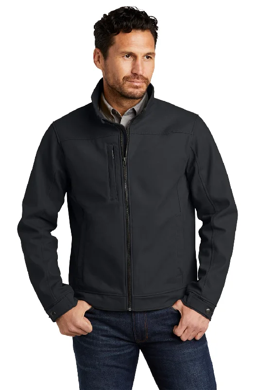 Men's fashion-forward field jacket-CornerStone Mens Duck Cloth Water Resistant Full Zip Jacket - Charcoal Grey