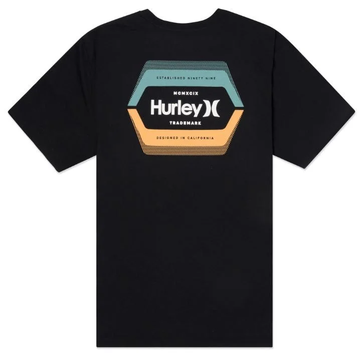 Men's bold pattern t-shirt-Hurley Men's T-Shirts Short Sleeve