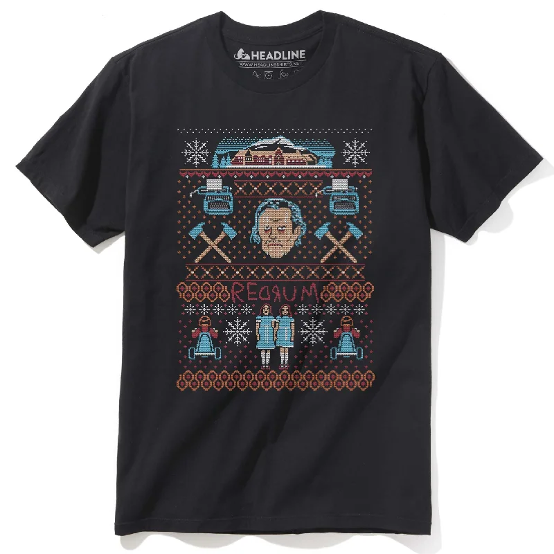 Men's ethical fashion t-shirt-A Very Redrum Christmas T-Shirt