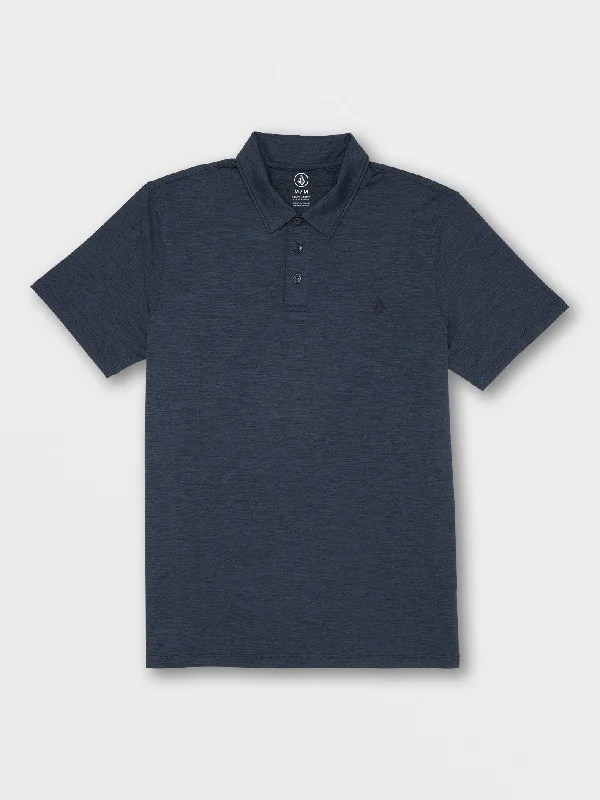 Men's eco-conscious dress shirt-Hazard Pro Polo Short Sleeve Shirt - Navy Heather