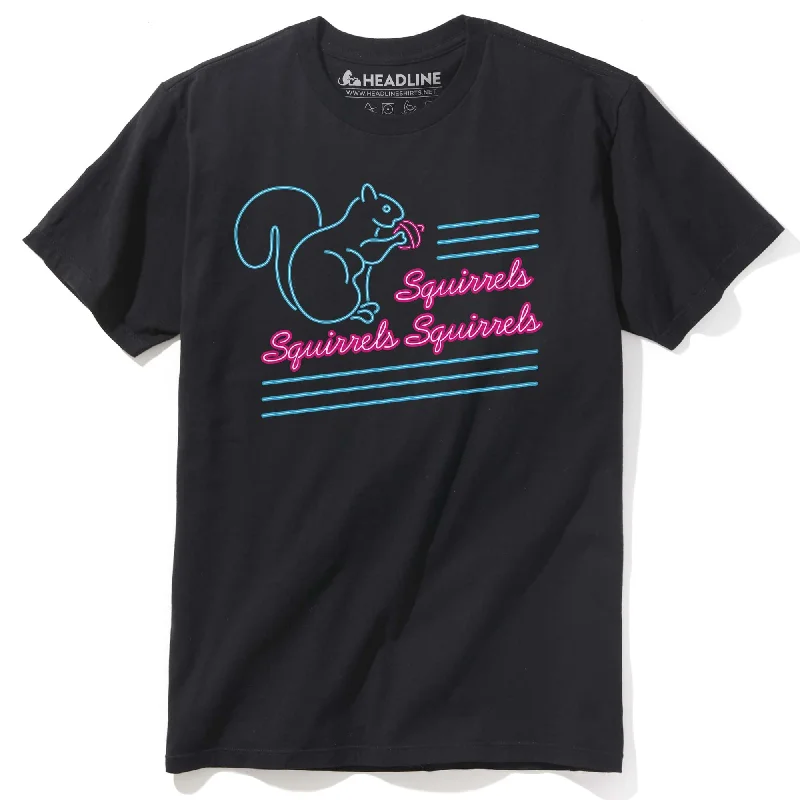 Men's fitted athletic t-shirt-Squirrels Squirrels Squirrels T-Shirt