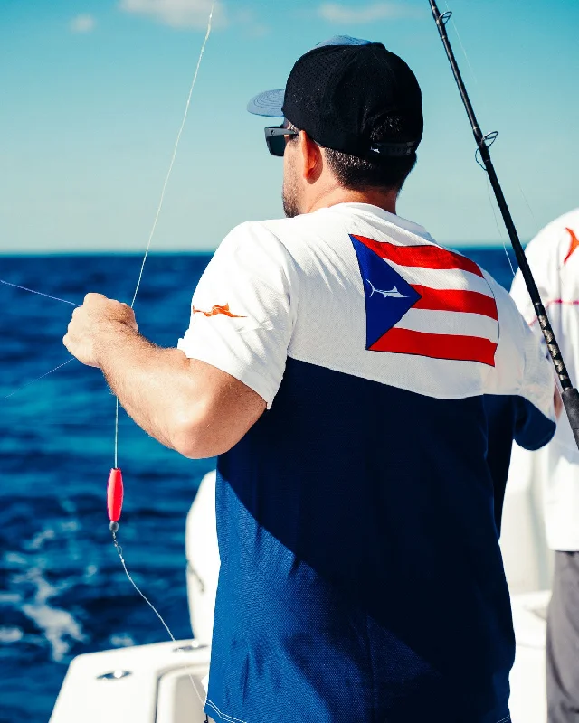 Men's nature-inspired t-shirt-OIG Gear/Billfish Gear Men's Puerto Rico Signature Series