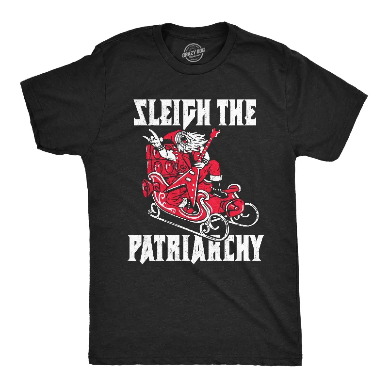 Men's go-to t-shirt-Sleigh The Patriarchy Men's T Shirt