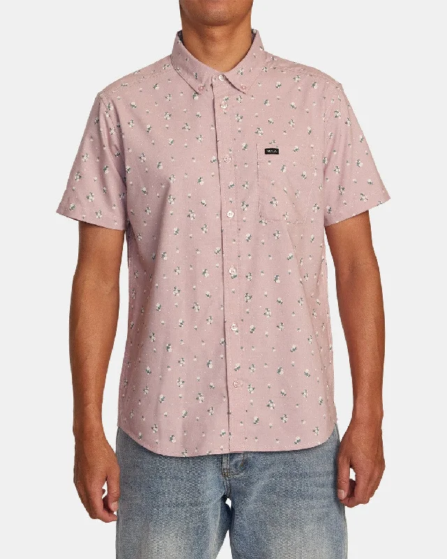 Men's sporty casual wear shirt-RVCA Short Sleeve Men's Woven Shirts