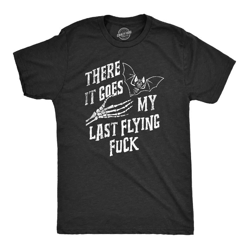 Men's artisanal t-shirt-There It Goes My Last Flying Fuck Halloween Men's T Shirt