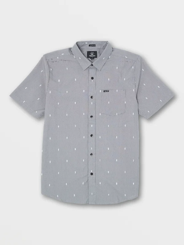 Men's versatile office wear shirt-Salford Short Sleeve Shirt - Pewter