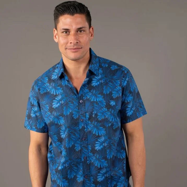 Men's eco-conscious office wear shirt-Kennington Short Sleeve Men's Woven Shirts