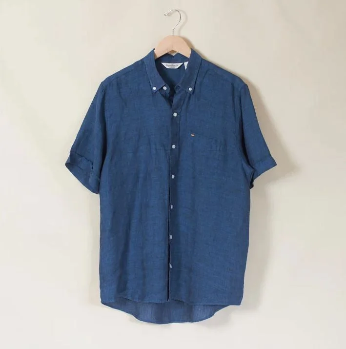 Men's breathable dress shirt-Kennington Short Sleeve Men's Woven Shirts