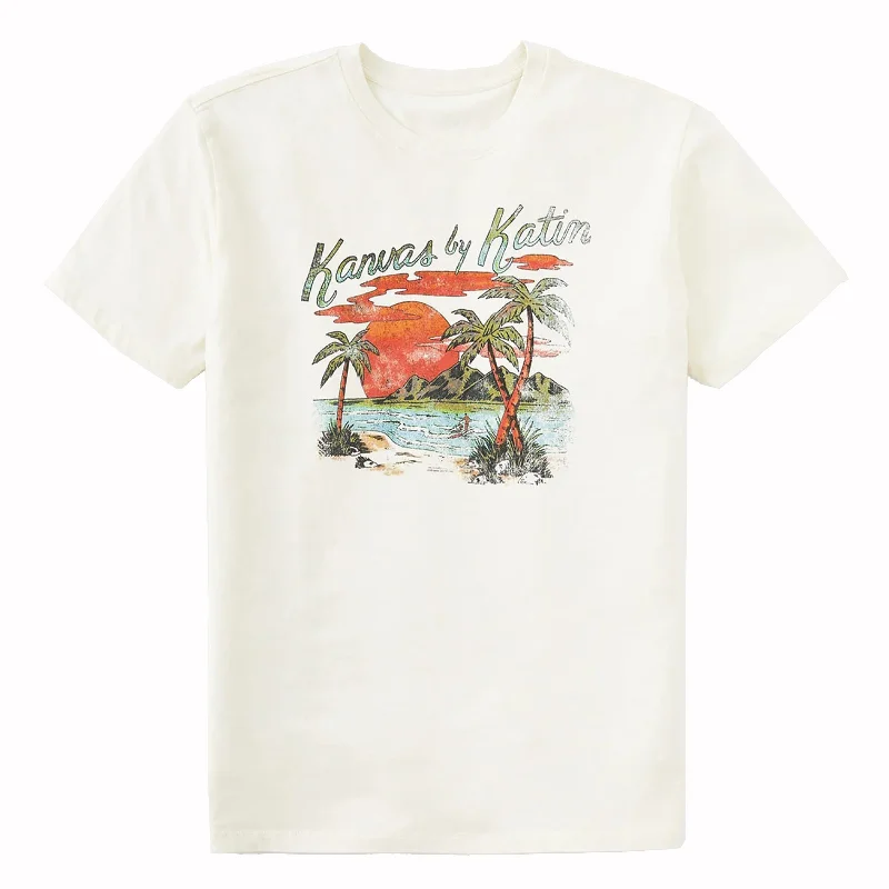 Men's artisanal t-shirt-Paradise Front Tee