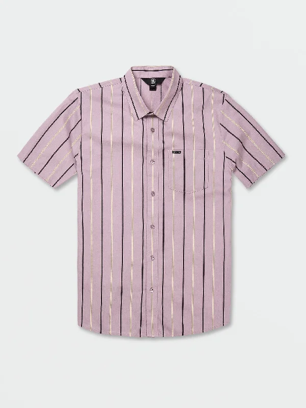 Men's relaxed fit travel shirt-Warbler Short Sleeve Woven Shirt - Nirvana