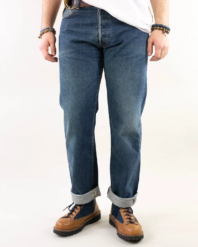 Men's eco-conscious casual pants-Japanese Repro Denim Jeans, Evisu Brand, No. 2 Style - 34" x 35"