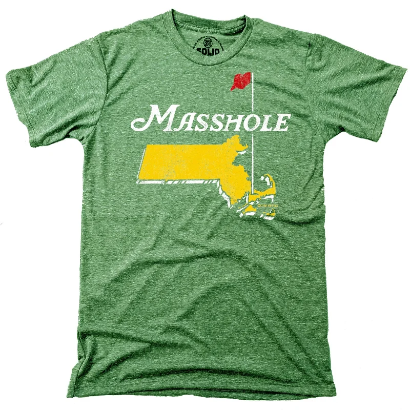 Men's fitted athletic t-shirt-Masshole T-Shirt