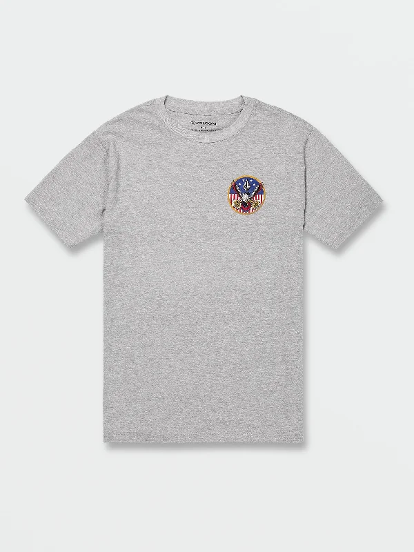 Men's go-to t-shirt-Freedomeagle Short Sleeve Tee - Heather Grey