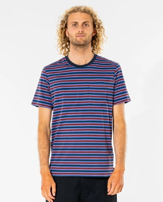 Men's contrast sleeve t-shirt-Rip Curl Men's T-Shirts Short Sleeve