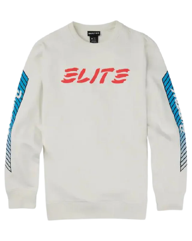 Men's sustainable sweatshirt-Burton 1987 Elite Crew - Stout White