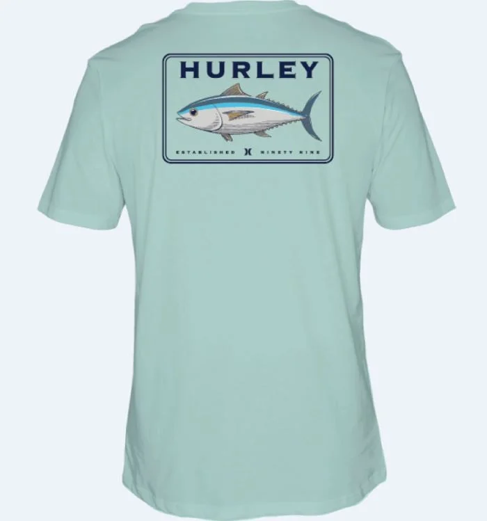 Men's brushed cotton t-shirt-Hurley Men's T-Shirts Short Sleeve