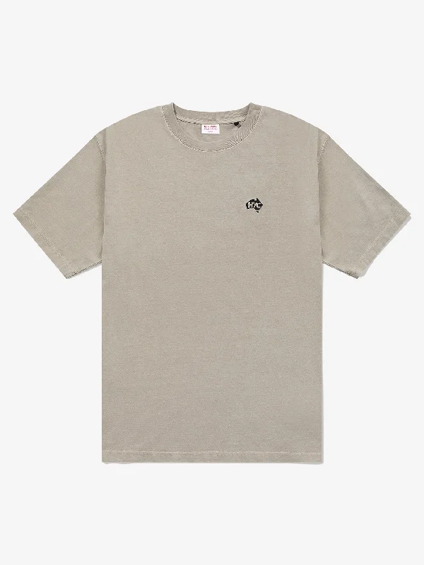 Men's ethical fashion t-shirt-HYC Token Oversize Fit Tee - Plaza Taupe