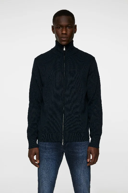 Men's quarter-zip sweater-Alexis Full Zip Cardigan