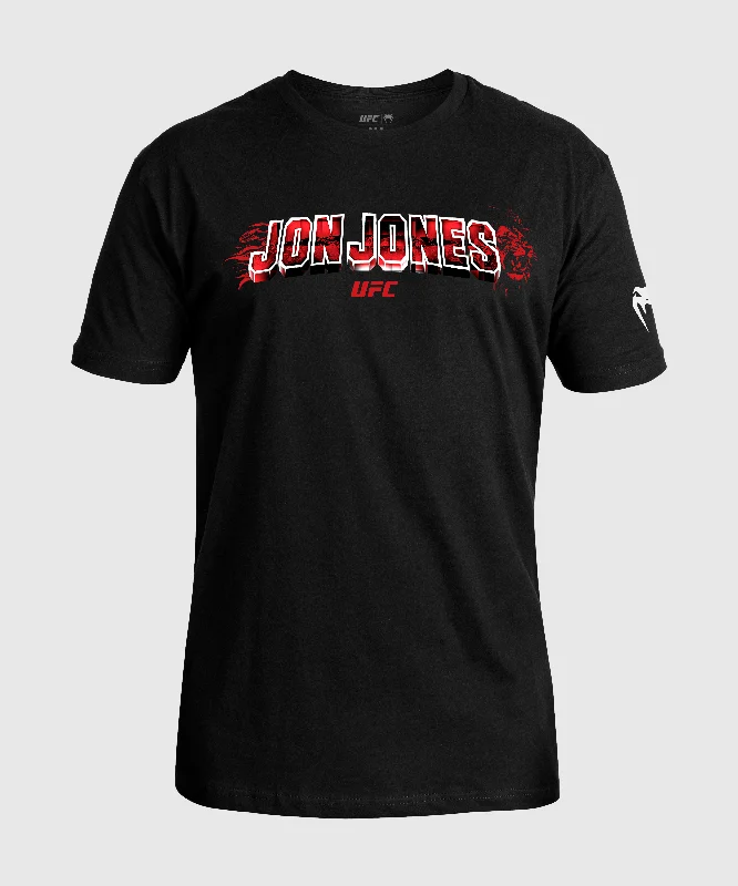 Men's biodegradable t-shirt-Men's UFC Unrivaled by Venum Black Jon Jones T-Shirt