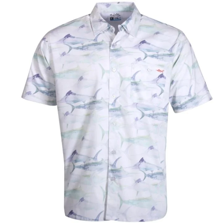 Men's weatherproof casual shirt-Salt Life Short Sleeve Men's Woven Shirts