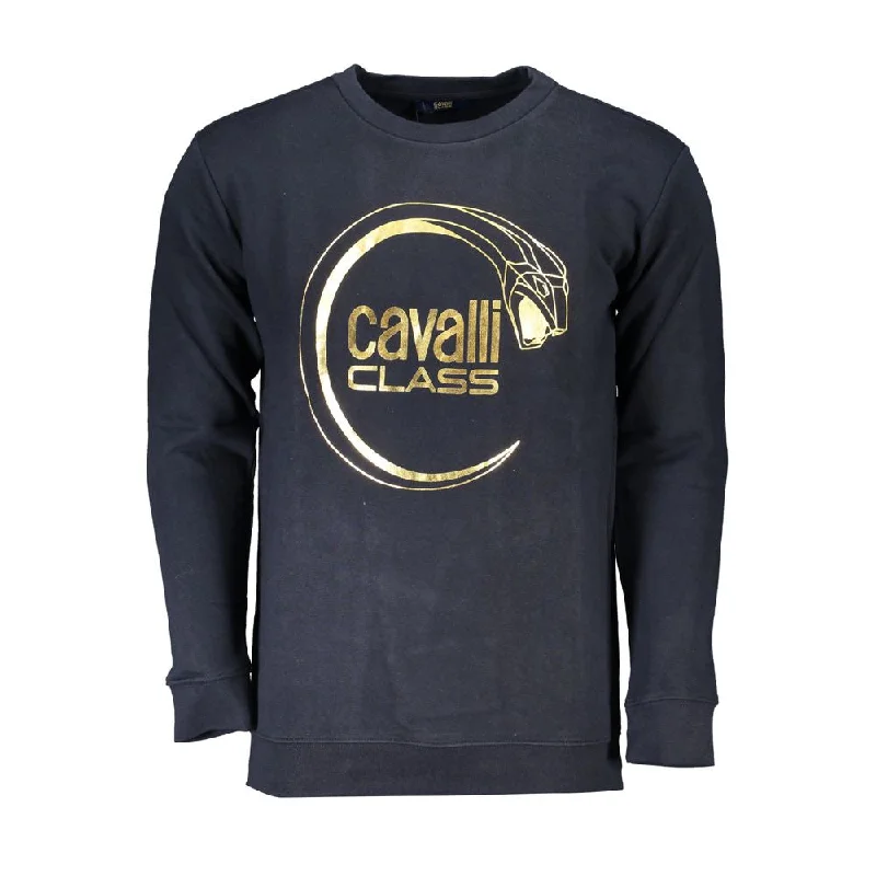 Men's urban sweater-Cavalli Class Cotton Men's Sweater