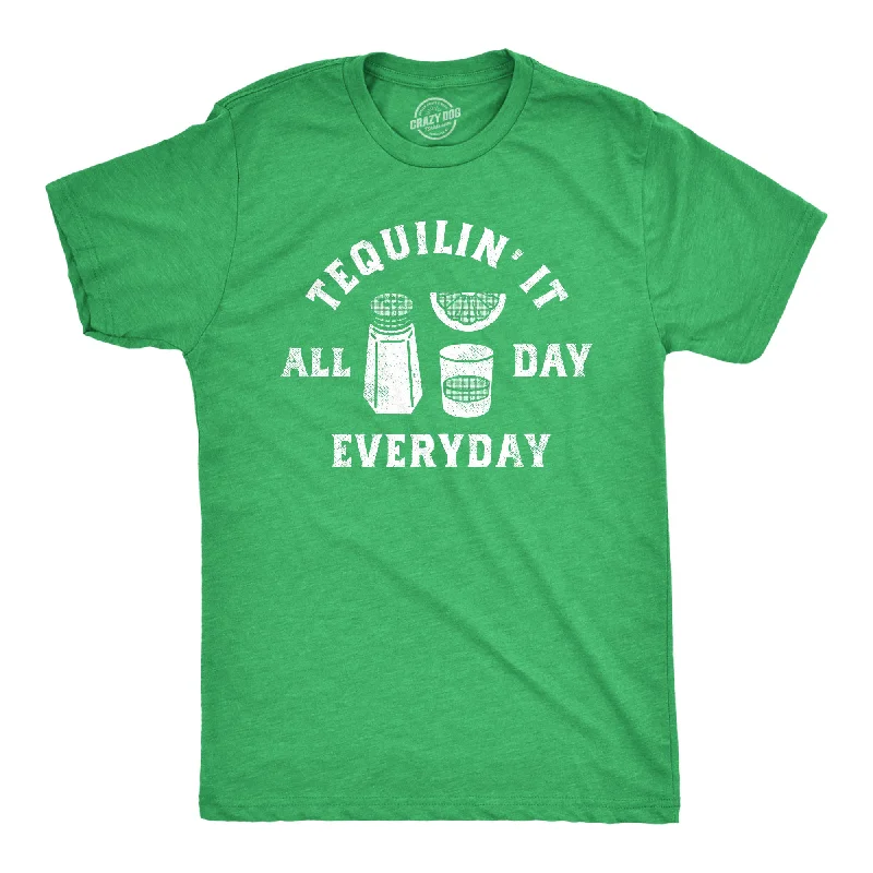 Men's go-to t-shirt-Tequilin It All Day Everyday Men's T Shirt