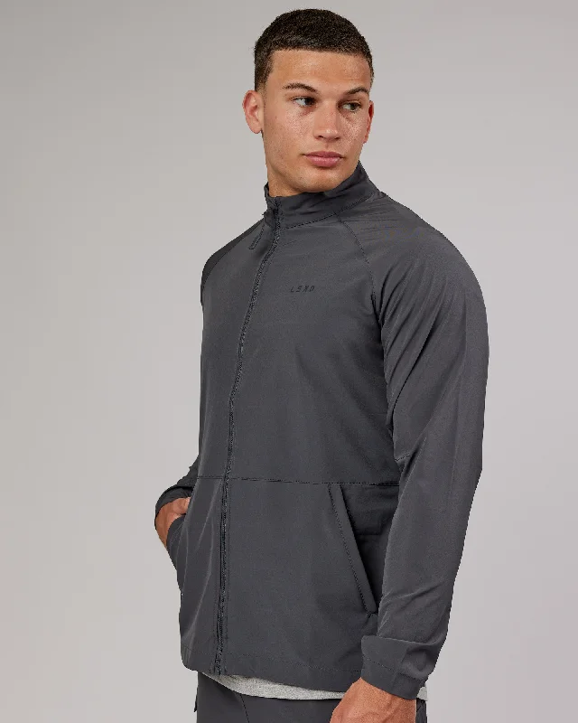 Men's performance windbreaker-Energy Stretch Performance Jacket - Asphalt