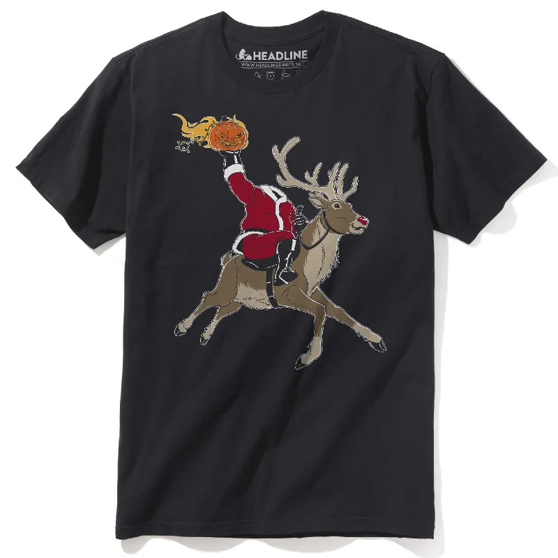 Men's bold pattern t-shirt-Headless Ho-Ho-Horseman T-Shirt