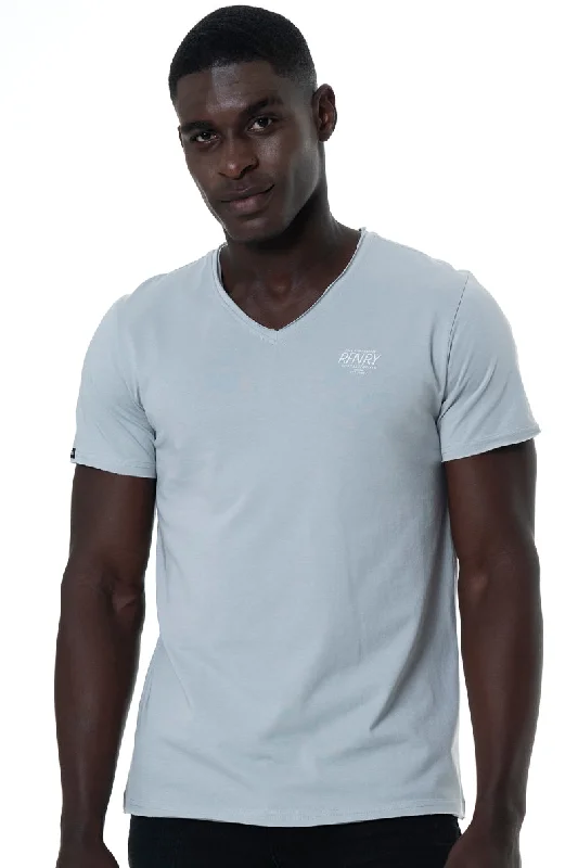 Men's minimalist t-shirt-Branded T-Shirt _ 151873 _ Light Grey