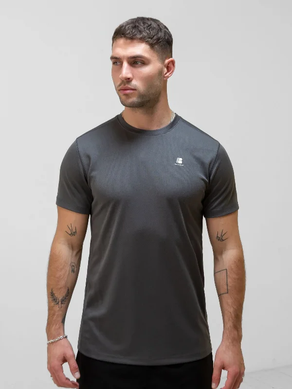 Men's comfort stretch t-shirt-Apex Tech T-Shirt - Charcoal