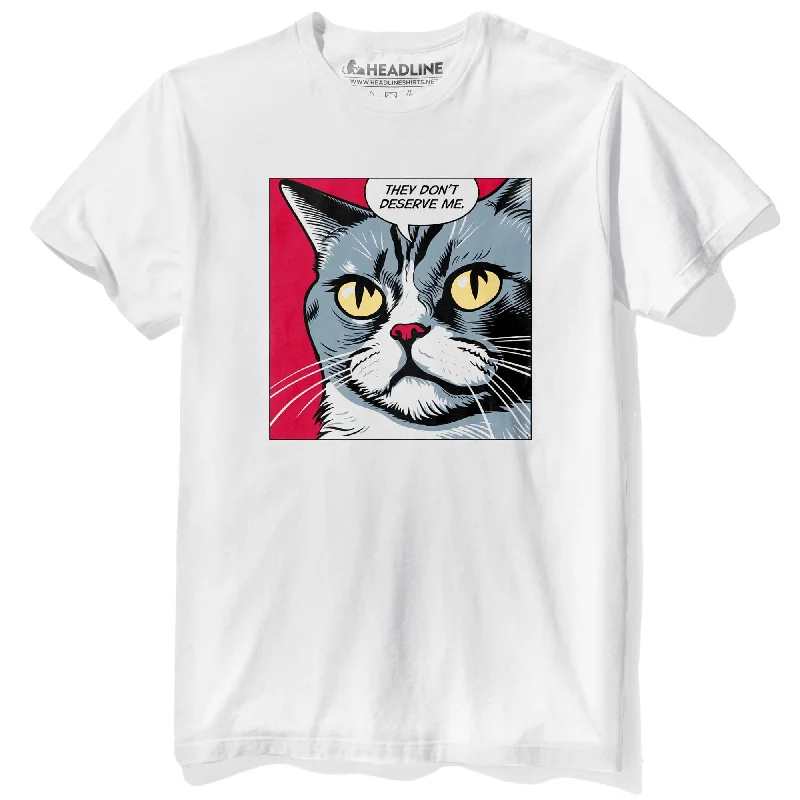 Men's minimalist t-shirt-Narcissistic Cat T-Shirt