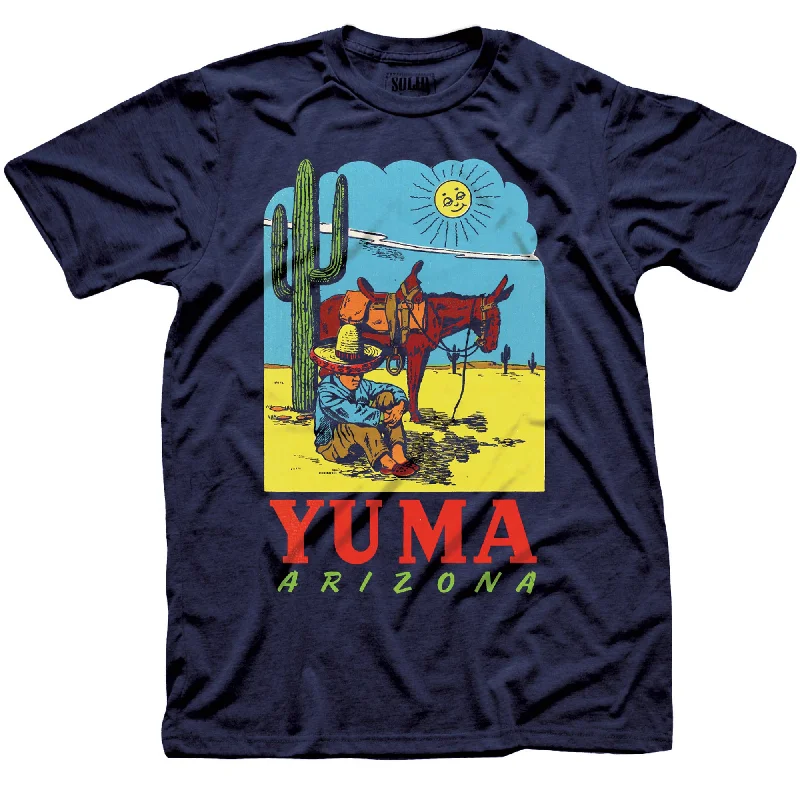 Men's inspiring graphic t-shirt-Yuma Arizona Instagram T-Shirt