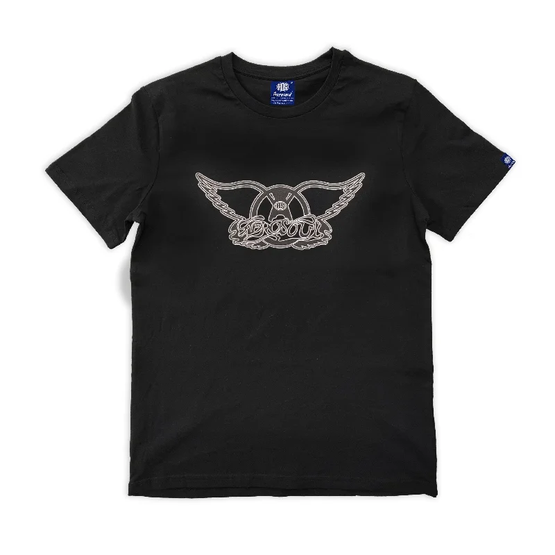 Men's avant-garde t-shirt-Aero-Wings Teeshirt (Black)