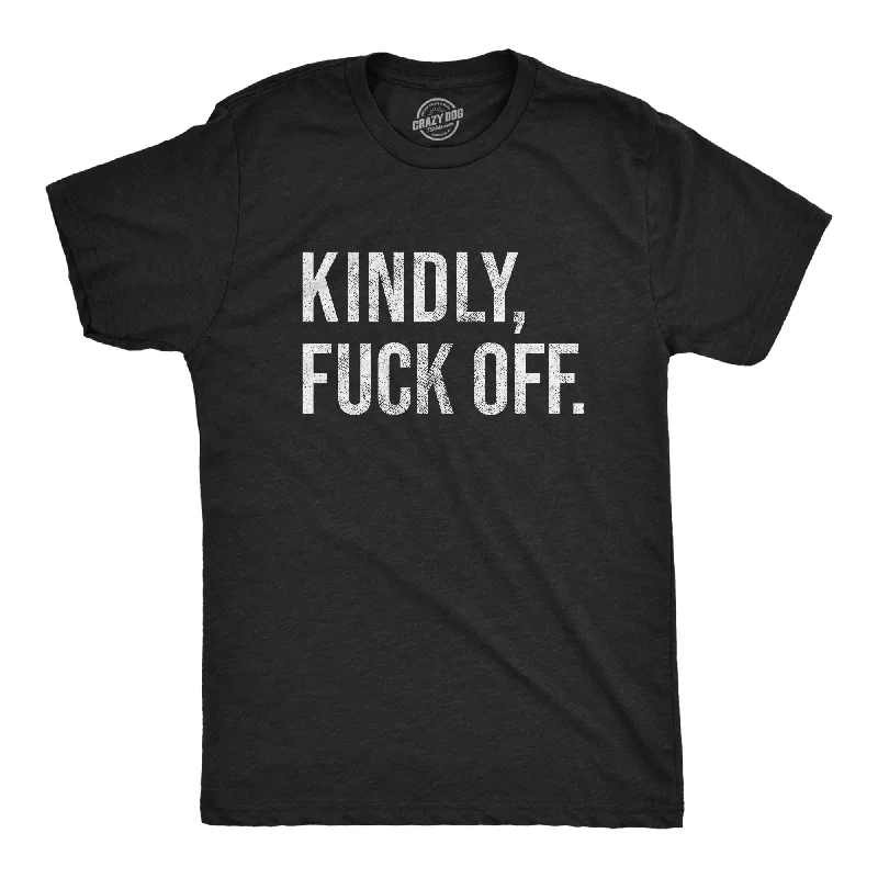 Men's hypoallergenic t-shirt-Kindly Fuck Off Men's T Shirt